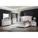 Barzini Upholstered Tufted Bedroom Set White image