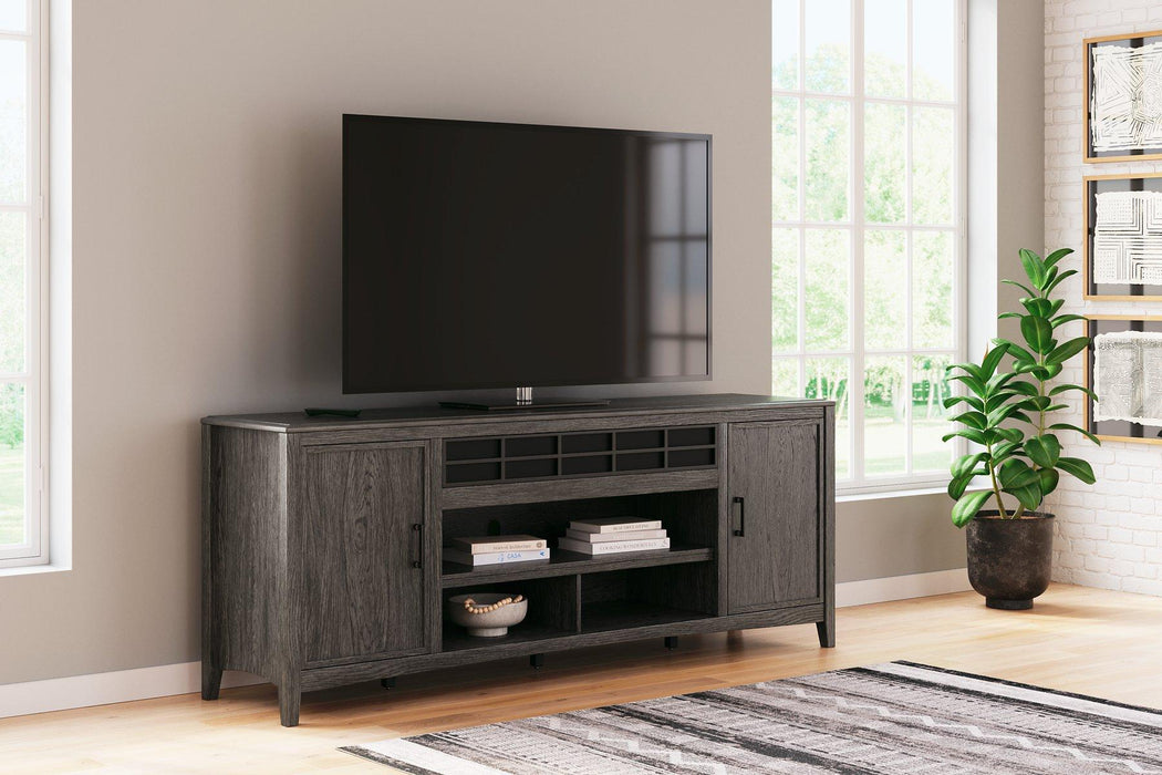 Montillan 84" TV Stand with Electric Fireplace