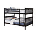 Chapman Full Over Full & Twin Over Full Bunk Bed Black & White image