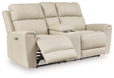 Dahlmoore Power Reclining Loveseat with Console
