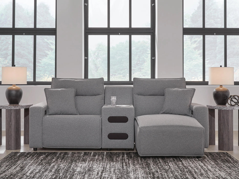Modmax II Power Reclining Sectional with Chaise and Audio Console