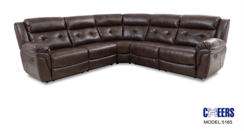 3 Piece Reclining Sectional - Brown